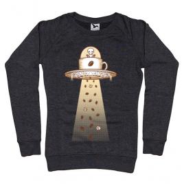 Bluza adler dama alien coffee invasion negru melanj