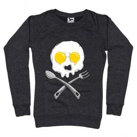Bluza adler dama eggskull negru melanj