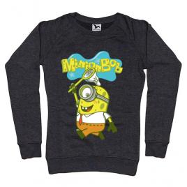 Bluza adler dama minionbob negru melanj