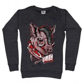Bluza adler dama pig saw negru melanj