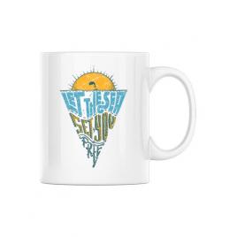 Cana personalizata let the sea, set you free alb