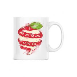Cana personalizata you are the apple of my eye alb