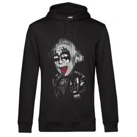 Hoodie barbat cu gluga albert rockeinstein negru