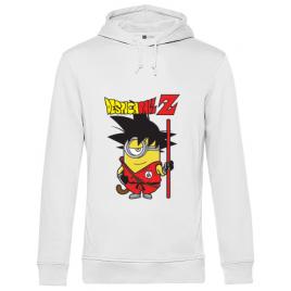 Hoodie barbat cu gluga despicaball z son goku alb