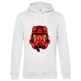Hoodie barbat cu gluga helltrooperboy alb