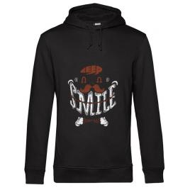 Hoodie barbat cu gluga keep smile everyday negru