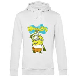 Hoodie barbat cu gluga minionbob alb