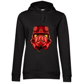 Hoodie dama cu gluga helltrooperboy negru