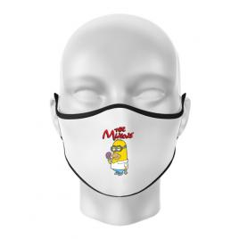 Masca personalizata reutilizabila the minions alb