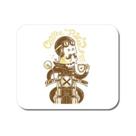 Mousepad personalizat coffee racer alb