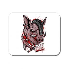 Mousepad personalizat pig saw alb
