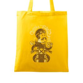 Sacosa din panza coffee racer galben