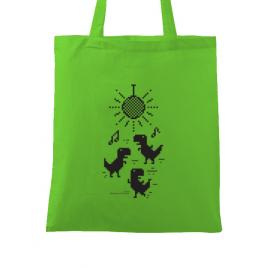 Sacosa din panza dance verde mar