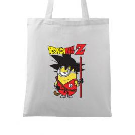 Sacosa din panza despicaball z son goku alb