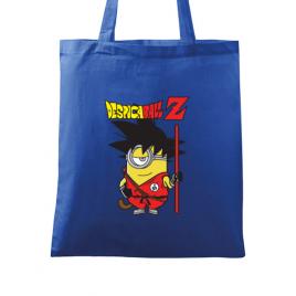 Sacosa din panza despicaball z son goku albastru regal