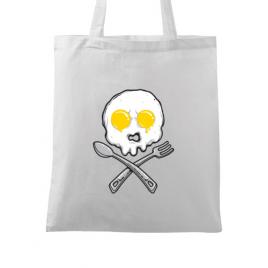 Sacosa din panza eggskull alb