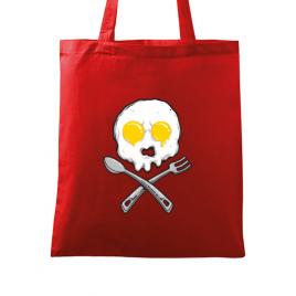 Sacosa din panza eggskull rosu