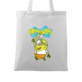 Sacosa din panza minionbob alb