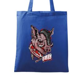 Sacosa din panza pig saw albastru regal