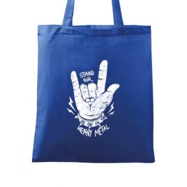 Sacosa din panza stand for heavy metal albastru regal