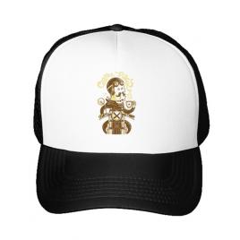 Sapca personalizata coffee racer alb
