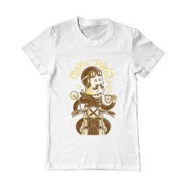 Tricou adler barbat coffee racer alb
