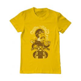 Tricou adler barbat coffee racer galben