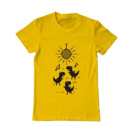 Tricou adler barbat dance galben