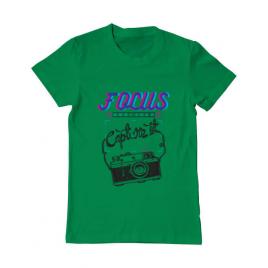 Tricou adler barbat focus and than capture it verde mediu