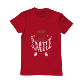 Tricou adler barbat keep smile everyday rosu