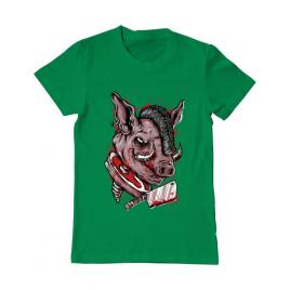 Tricou adler barbat pig saw verde mediu