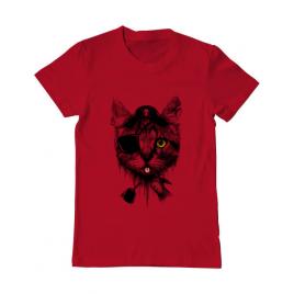 Tricou adler barbat piratecat rosu