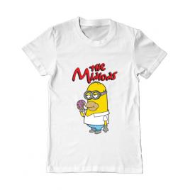Tricou adler barbat the minions alb