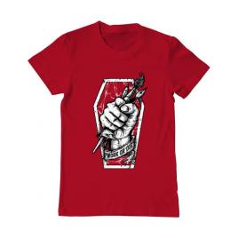 Tricou adler barbat work or die rosu