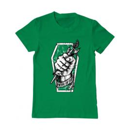 Tricou adler barbat work or die verde mediu
