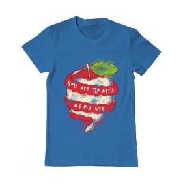 Tricou adler barbat you are the apple of my eye albastru azuriu