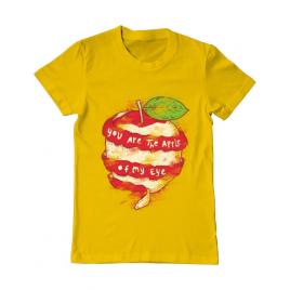 Tricou adler barbat you are the apple of my eye galben