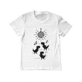 Tricou adler copil dance alb