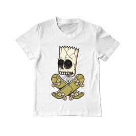 Tricou adler copil death of skateboarder alb
