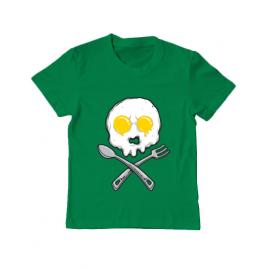 Tricou adler copil eggskull verde mediu