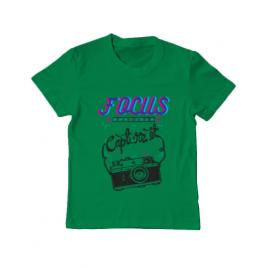 Tricou adler copil focus and than capture it verde mediu