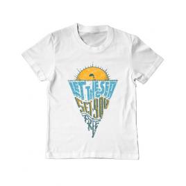 Tricou adler copil let the sea, set you free alb