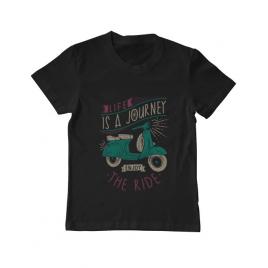 Tricou adler copil life is a journey enjoy the ride negru
