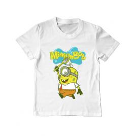 Tricou adler copil minionbob alb