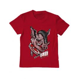 Tricou adler copil pig saw rosu