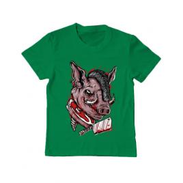 Tricou adler copil pig saw verde mediu