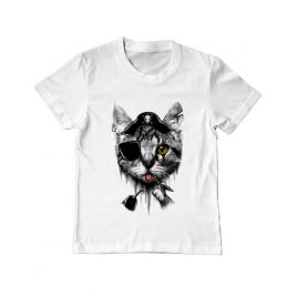 Tricou adler copil piratecat alb