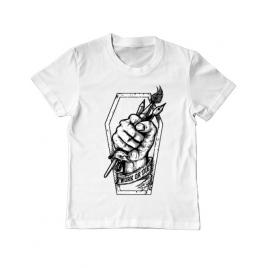Tricou adler copil work or die alb