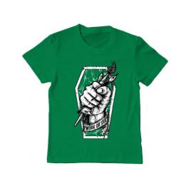 Tricou adler copil work or die verde mediu
