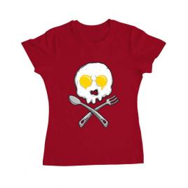 Tricou adler dama eggskull rosu